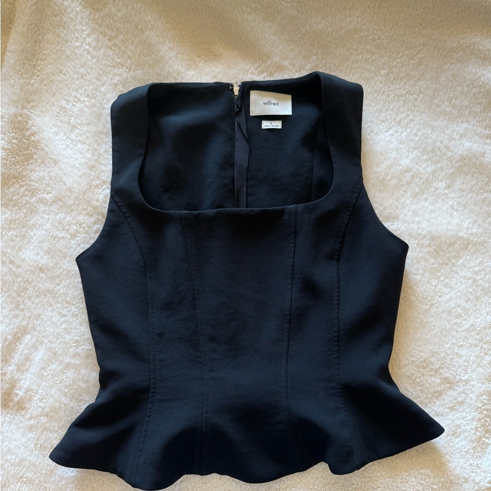 Aritzia Wilfred Rhodora Bustier Blouse